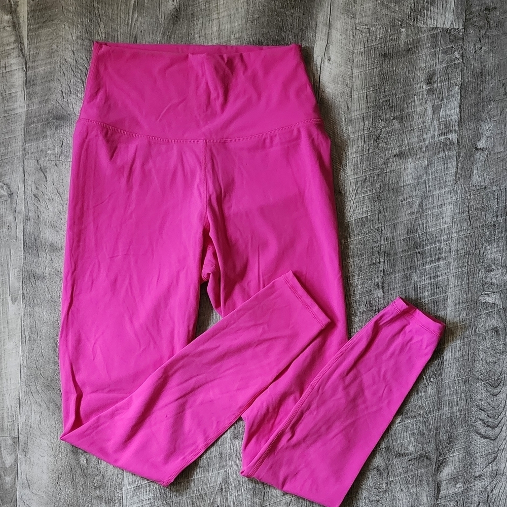 Vibrant Pink High-Rise Leggings